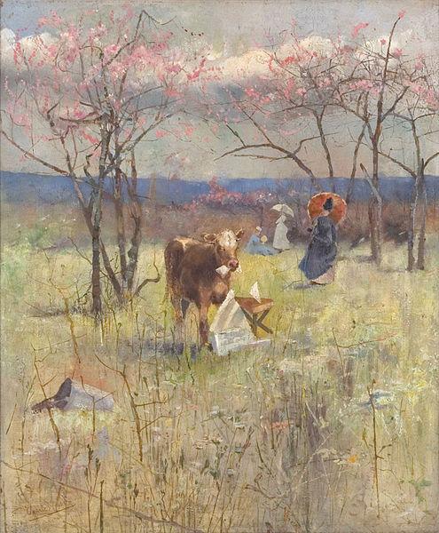 Charles conder An Early Taste for Literature, Germany oil painting art